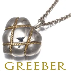 ティファニー ネックレス チェーンクロスハート シルバー 925/K18YG #174664 限界値下げ品