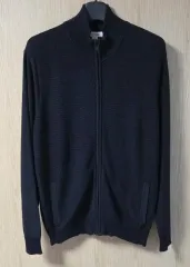 (着用画像) カルバン・クライン ジップアップ ニット カーディガン