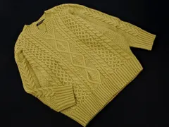 AMERICAN HOLIC アメリカンホリック ウール混 ケーブル編み ニット セーター sizeL/緑 ◇■ レディース