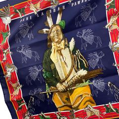 エルメス カレ90 パウニー族の首長 カレウォッシュ 美品 - メルカリ
