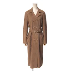 ■美品■2022AW■Max Mara Studio マックスマーラ ストゥディオ コート サイズ40 スエード ラムレザー ベルテッド ロングコート ブランド古着【中古】20260126/RA7393