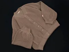 JaVa ジャバ クラシカルエルフ ワッフル ニット カーディガン sizeL/モカ ◇■ レディース