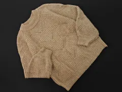 URBAN RESEARCH DOORS アーバンリサーチドアーズ クルーネック ニット セーター sizeOne/ベージュ ◇■ レディース