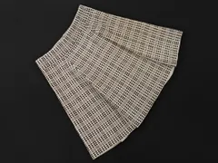 theory セオリー ニット 総柄 フレア スカート sizeS P/白ｘ黒 ◇■ レディース