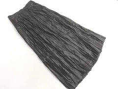 AZUL basic アズールバイマウジー フェイクレザー プリーツ スカート sizeM/黒 ◇■ レディース