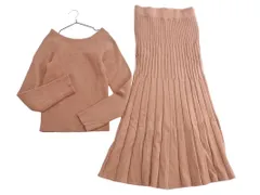 snidel スナイデル ニット プルオーバー スカート セットアップ sizeOne/茶 ◇■ レディース