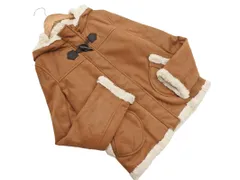 KUMIKYOKU 組曲 フェイクムートン フード コート size3/茶 ◇■ レディース