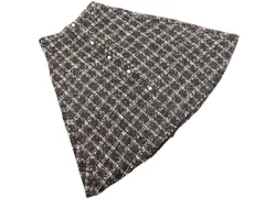 新品 MISCH MASCH ミッシュマッシュ ツイード スパンコール スカート sizeM/黒 ◇■ レディース