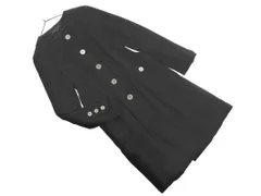 MOGA モガ ウール混 ノーカラー コート size2/黒 ◇■ レディース