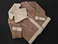 GRL グレイル エコムートン ライダース ジャケット sizeF/ベージュ ◇■ レディース