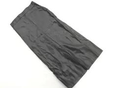 GLOBAL WORK グローバルワーク フェイクレザー スリット ロング スカート sizeL/黒 ◇■ レディース