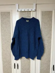 L.L.Bean ブルーネイビー ウールニット