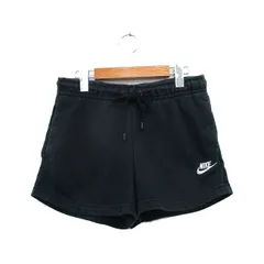 ナイキ NIKE 国内正規品 スウェット パンツ ショート コットン ロゴ S ブラック 黒 /KT22