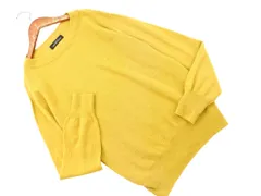 green label relaxing グリーンレーベルリラクシング ユナイテッドアローズ カシミヤ混 ニット セーター 黄 ◇■ レディース