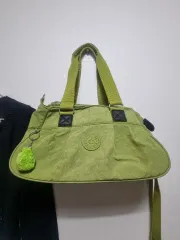 キプリング グリーン カラー トートバッグ + キーホルダー