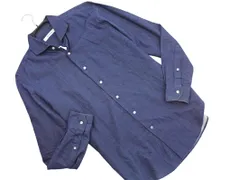 nano universe ナノユニバース デニム シャツ sizeM/紺 ◇■ メンズ