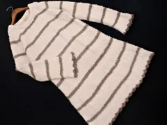 gelato pique ジェラートピケ モコモコ ボーダー ワンピース ルームウェア sizeF/オフホワイト ◇■ レディース