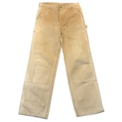 USA製 90s Carhartt Double Knee Pants カーハート ダブルニーパンツ W34 BROWN ブラウン 古着