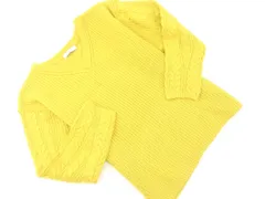 新品 JOURNAL STANDARD relume ジャーナルスタンダードレリューム ウール混 袖ケーブル編み ニット セーター sizeF/黄 ◇■ レディース