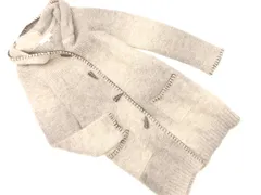 KUMIKYOKU 組曲 アルパカ混 トグルボタン フーディー ロング カーディガン size2/グレージュ ◇■ レディース