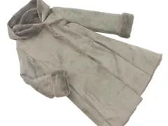 SLOBE IENA スローブイエナ フェイクムートン フーディー コート size36/グレー ◇■ レディース