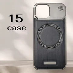 新品　iPhone 15  ケース　ウッド×メタル調ケース　 マット　スマート　magsefe対応　マグセーフ　ワイヤレス充電　スマホケース
