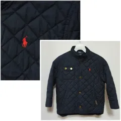 ポロラルフローレン ネイビー キルティング ダウンジャケット ジュニア 5歳