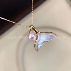 ネックレス ペンダント ゴールドカラー 金色 魚 魚の尾 人魚 サマー 夏 可愛い 個性的 レディース ジュエリー 大人かわいい デイリー ガーリー フェミニン イベント パーティー