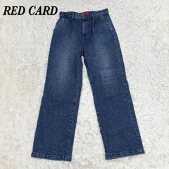 【美品】 RED CARD 71543　デニムワイドパンツ 26 ブルー