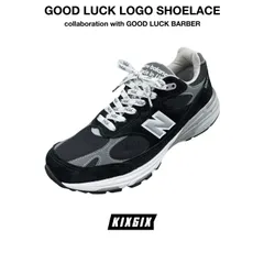 【KIXSIX公式出品】GOOD LUCK LOGO SHOELACE  (02-GLB)　　キックスシックス シューレース 靴紐 靴ひものサムネイル
