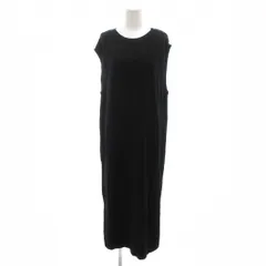 トゥービーバイアニエスベー To b. by agnes b. ノースリーブワンピース ロング ウール TU 黒 ブラック 無地 /KR ■GY61