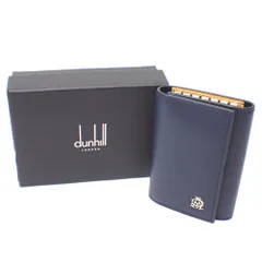 Ft635003 ダンヒル キーケース 6連 ベルグレイブ DUL2T750N ネイビー/イエロー メンズ Dunhill 中古