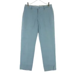 INCOTEX インコテックス SLOWWEAR ウール混 スラックスパンツ 46 ブルー系 レディース 古着