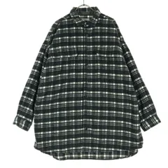 美品 niko and... ニコアンド チェック柄 長袖 シャツ グレー メンズ 古着