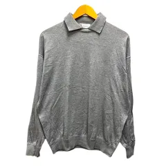 ブルネロクチネリ BRUNELLO CUCINELLI ポロシャツ カットソー 無地 長袖 ライトグレーのサムネイル