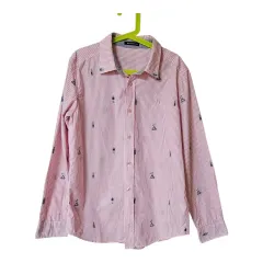 HAZZYS ヘジス キッズ 刺繍 POINT ストライプ シャツ 155サイズ 13y