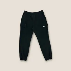 P042 ヴィンテージ エディー・バウアー ブラック カーゴ ジョガーパンツ L(W)