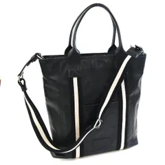  バリー 2WAYハンドバッグ ブラック レザー 中古