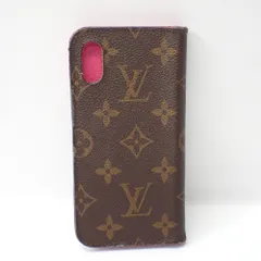 Ft632819 ルイ・ヴィトン 携帯電話用ケース スマホケース アイフォンケース フォリオ モノグラム LOUIS VUITTON 中古
