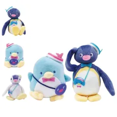 Qualia ピングー×タキシードサム ぬいぐるみマスコット 全5種セット フルコンプ ガチャガチャ カプセルトイ 
