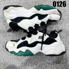 スケッチャーズ スニーカー ブラック/ホワイト/グリーン