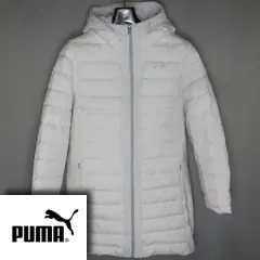 プーマ/レディース 100/軽量ダウン フード付きダウンコート ハーフ ジャケット アウター/ヴィンテージ 185