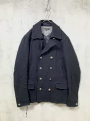 MICHEL KLEIN homme ミッシェルクランオム MKJAO-85170 Pコート ジャケット size46/黒 ◆■メンズ