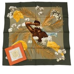 未使用品 HERMES エルメス カレ90 スカーフ ブロメリアの目録 Index