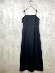 新品 Louere ルエレ 定価6710円 バックストラップデザインサテンキャミ ワンピース sizeM/黒 ■■レディース