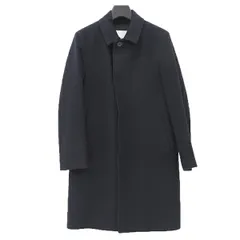 美品 MACKINTOSH マッキントッシュ H1C15-612-29 サイズ40 ウール Super 120's 美シルエット 比翼 ロング コート メンズ ネイビー YB0027 【中古】