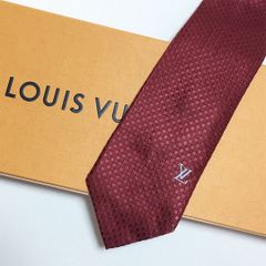 LOUIS VUITTON ヴィトン マイクロダミエ シルク ネクタイパープル系