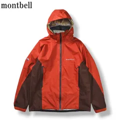 モンベル montbell ストームクルーザー ジャケット ゴアテックス GORE-TEX マウンテンパーカー レインジャケット アウトドア 防水ウェア L オレンジ メンズ