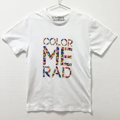 古着　Color Me Rad　カラーミーラッド　カラーラン　半袖Tシャツ　ユニセックス　2Lサイズ　クルーネック　混紡　ホワイト　白　イベント　ランニング　限定