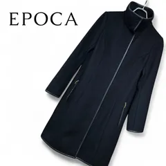 EPOCA エポカ ブラック レディース アウター ジャケット ロングコート サイズ38 Mサイズ相当 159KJのサムネイル